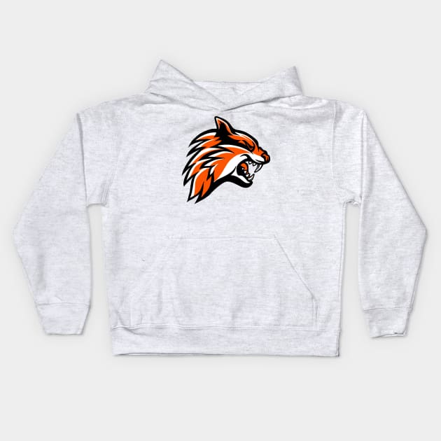 Tiger head Kids Hoodie by Tuye Project